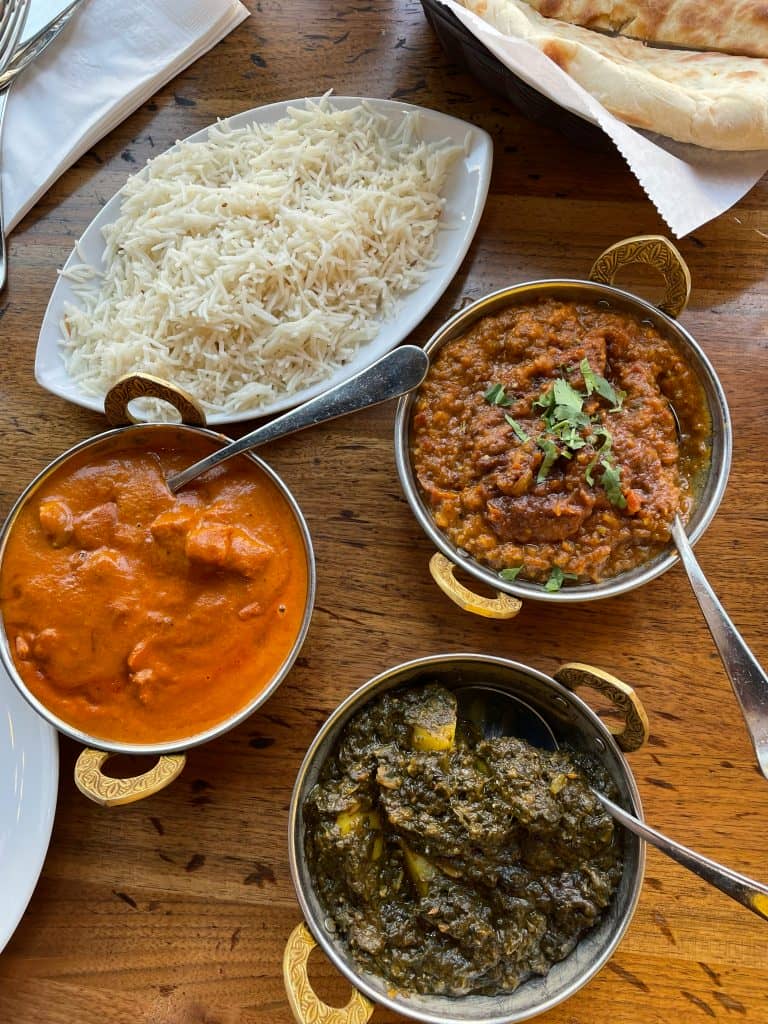Indian food at Curry Leaf in San Francisco California